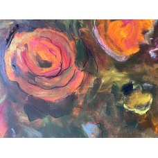 Whispers of the Garden  original oil painting  on canvas 60*80 см by Ukrainian artist Marina Stognieva